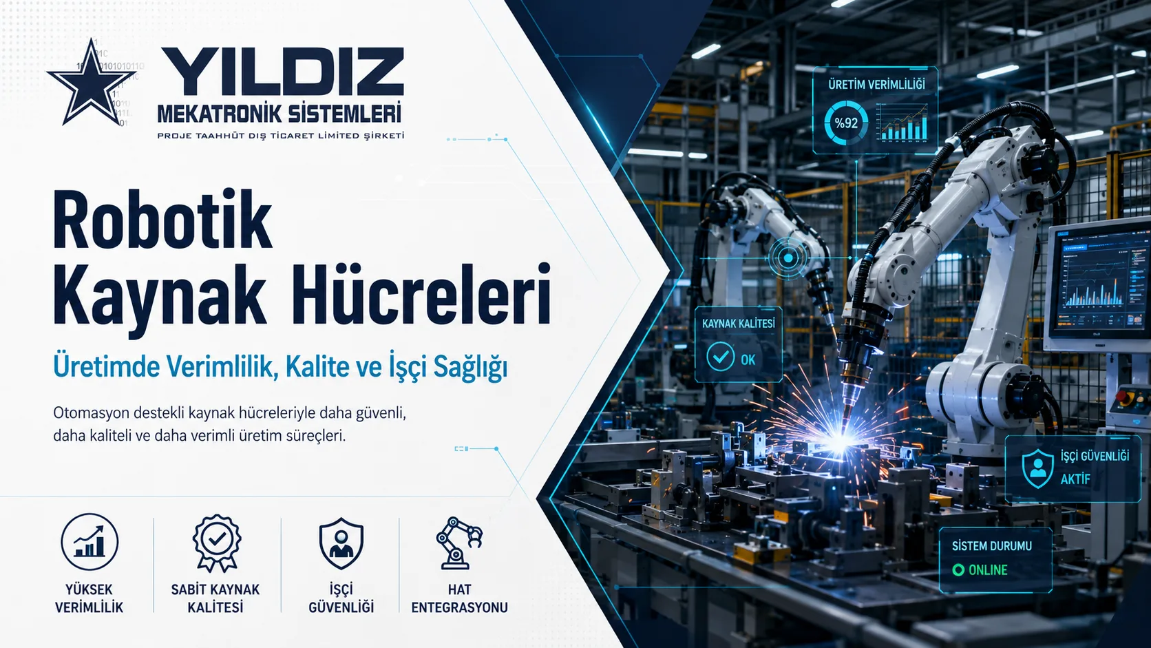 Robotik Kaynak Hücreleri: Üretimde Verimlilik, Kalite ve İşçi Sağlığı