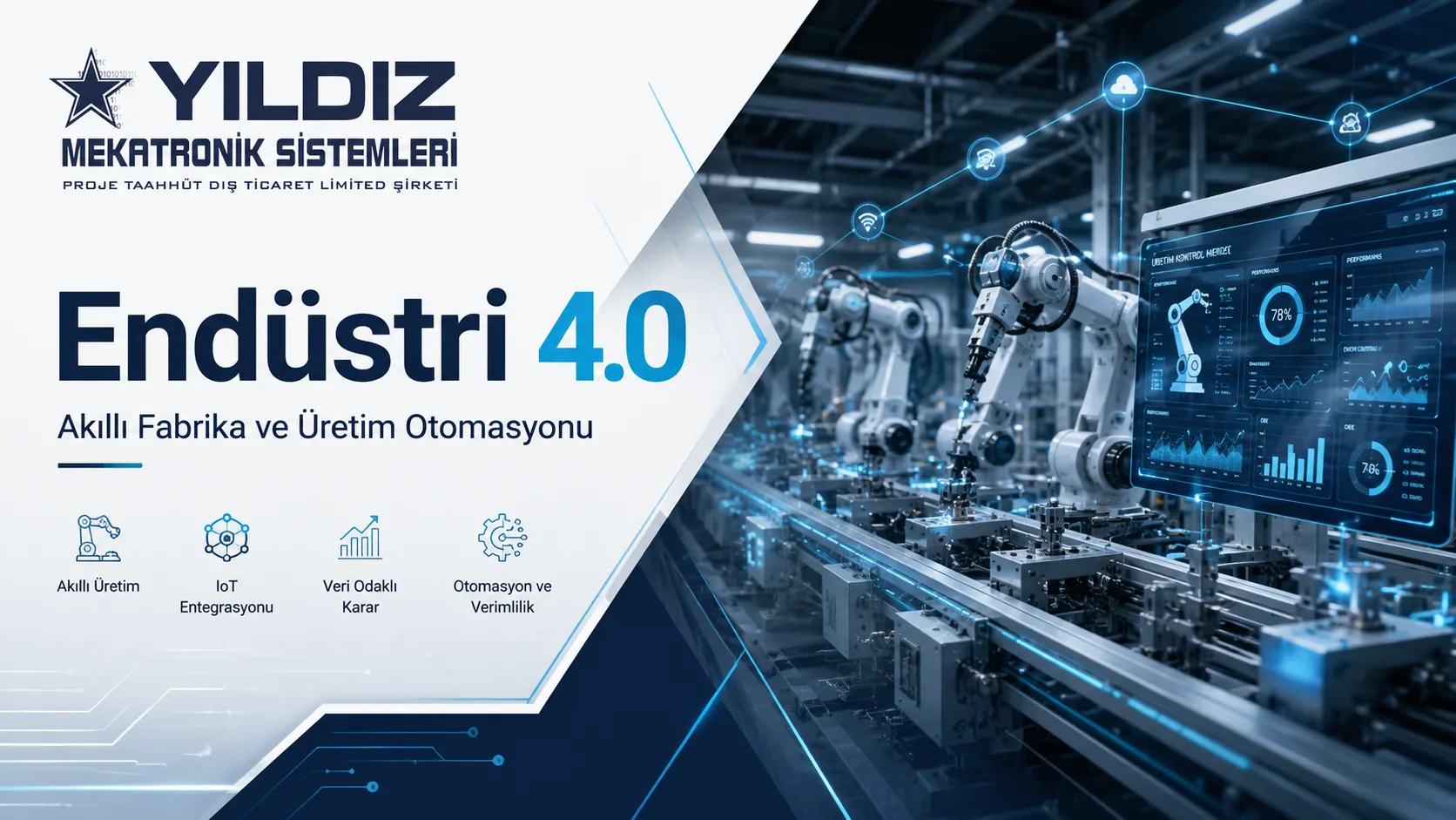 Endüstri 4.0 ve Akıllı Fabrika: Üretimde Dijital Dönüşümün Yol Haritası